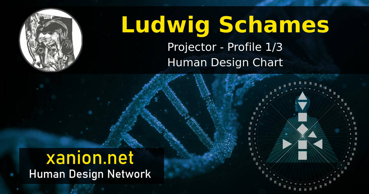 Ludwig Schames Human Design – 1/3 Projector | Chart Analysis